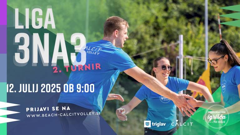 Kamniška »LIGA 3na3« v odbojki na mivki – drugi turnir