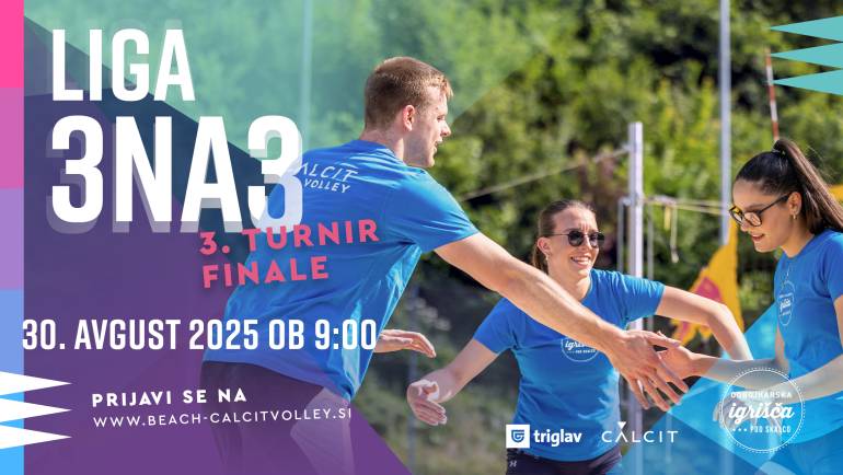 Kamniška »LIGA 3na3« v odbojki na mivki – finalni turnir